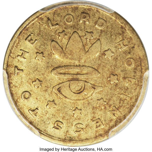 image for: 1850 $5 Mormon Five Dollar XF45 PCGS. K-5, High R.5. ...