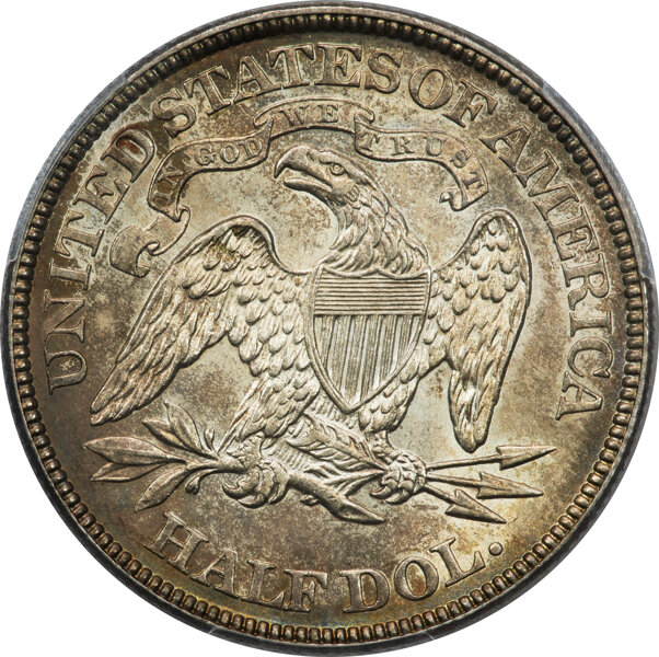 image for: 1873 50C Large Arrows, WB-106, MS65 PCGS....