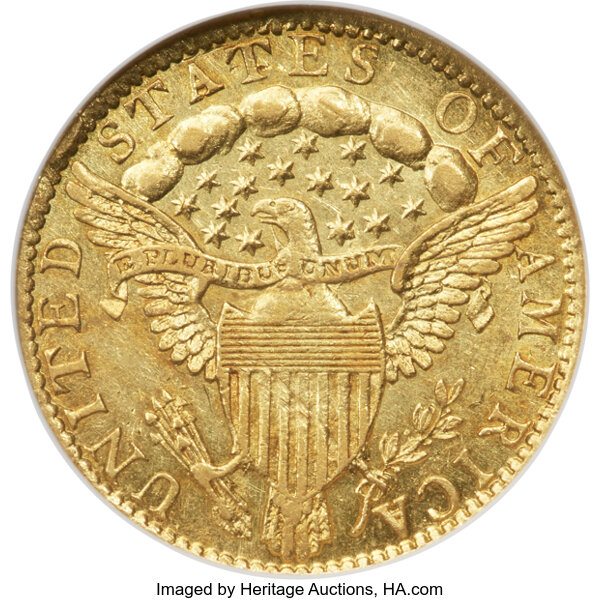 image for: 1797 $2 1/2 BD-1, High R.5, AU55 NGC....