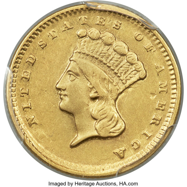 image for: 1856-D G$1 AU50 PCGS. Winter 8-K....