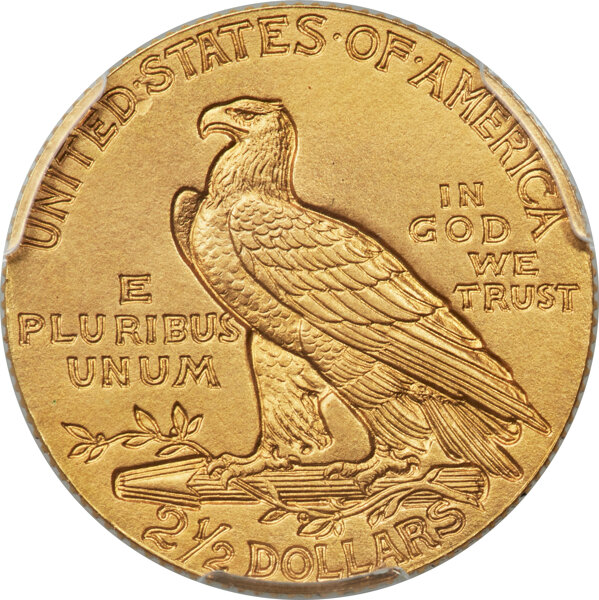 image for: 1909 $2 1/2 JD-1, High R.4, PR64 PCGS. CAC....