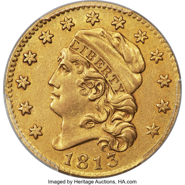 image for: 1813 $5 BD-2, R.4, XF45 PCGS. CAC....
