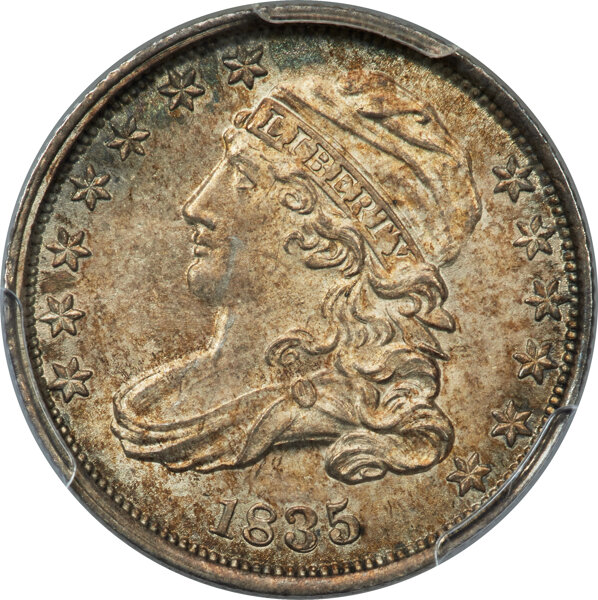 image for: 1835 10C JR-9, R.2, MS66 PCGS....
