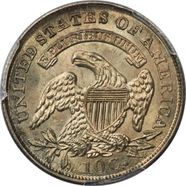 image for: 1835 10C JR-9, R.2, MS66 PCGS....
