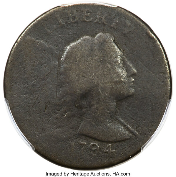 image for: 1794 1C Head of 1793, S-20b, B-4b, High R.4, Good 4 PCGS....