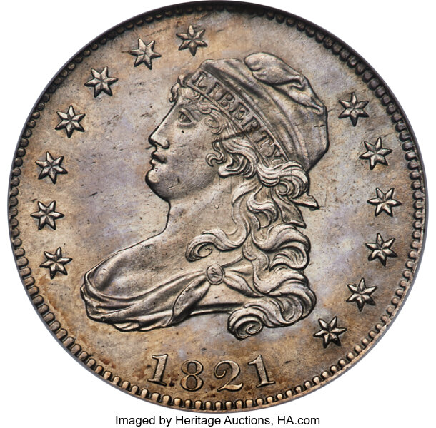 image for: 1821 25C B-3, R.2, MS63 NGC....