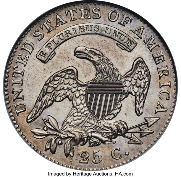 image for: 1821 25C B-3, R.2, MS63 NGC....