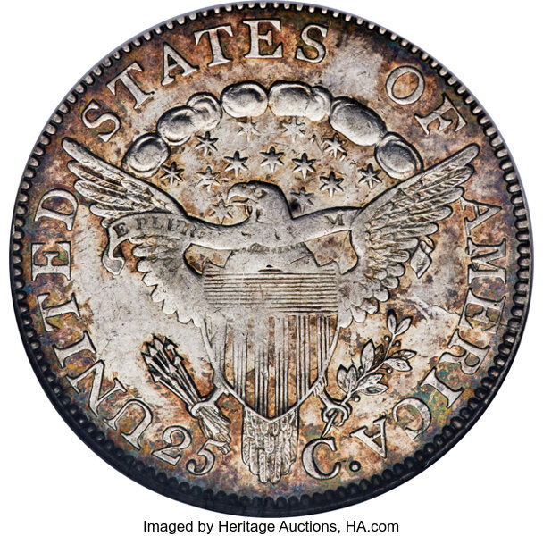 image for: 1806 25C B-7, R.5, AU58 NGC....