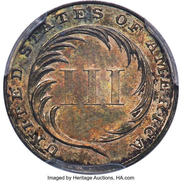 image for: 1850 P3CS Three Cent Silver, Judd-125, Pollock-147, R.4, PR64 PCGS. CAC....