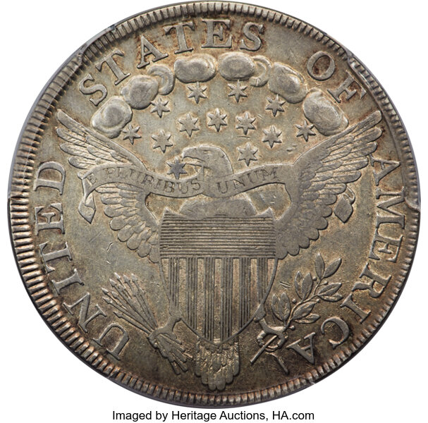 image for: 1800 $1 AMERICAI, B-19, BB-192, R.2, XF40 PCGS....