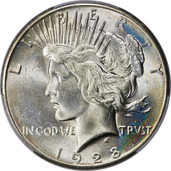 1928 $1 MS65 PCGS. CAC....