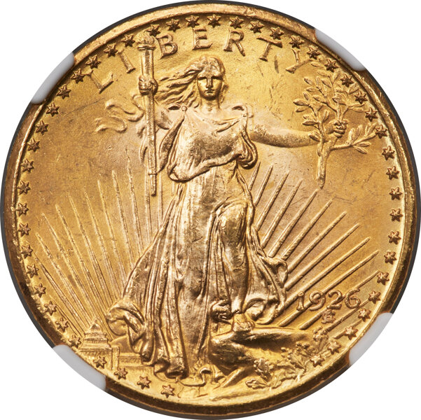 image for: 1926 $20 Tripled Die Obverse, FS-101, MS66 NGC....