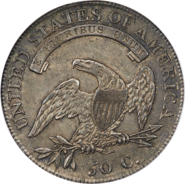 image for: 1808 50C O-102a, R.2, MS62 NGC....