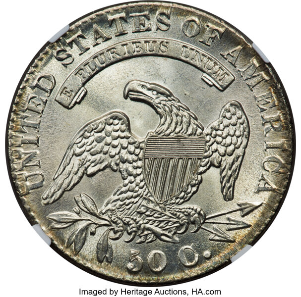 image for: 1830 50C Small 0, O-116, R.2, MS64 NGC....