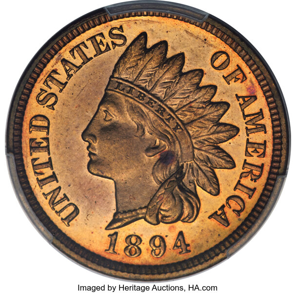 image for: 1894 1C PR66 Red Cameo PCGS. CAC. Snow-PR3....