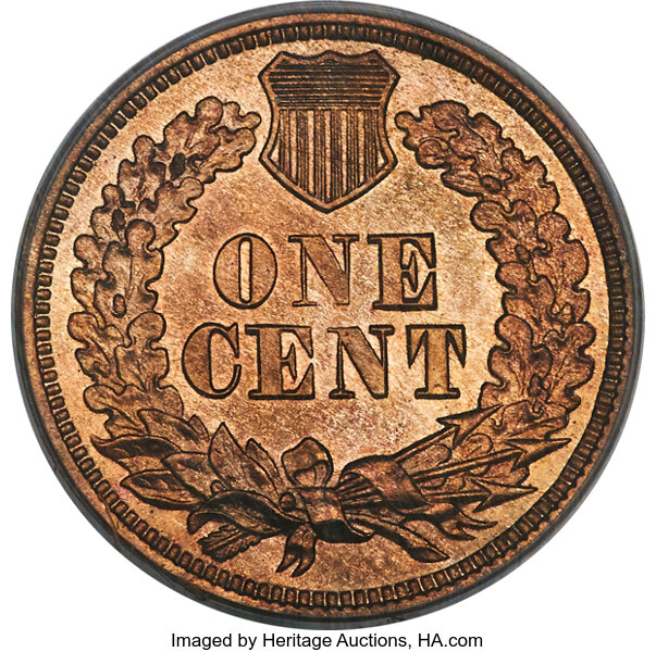 image for: 1868 1C PR66 Red Cameo PCGS....