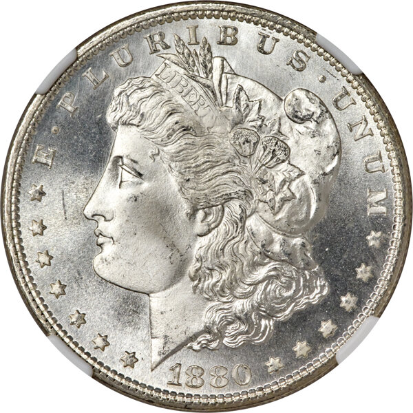 1880-S $1 MS68+ NGC. CAC. VAM-31....