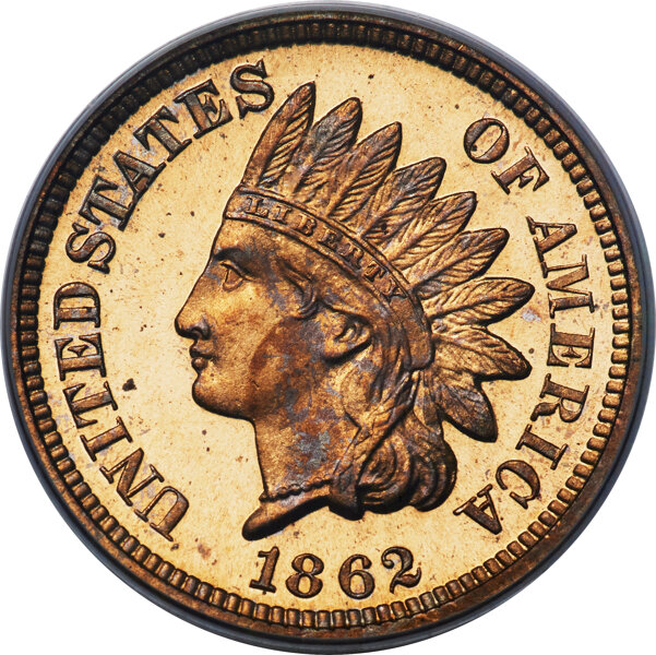 image for: 1862 1C PR65 Deep Cameo PCGS. Snow-PR2....