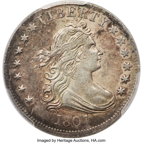 image for: 1807 25C B-1, R.2, AU53 PCGS....