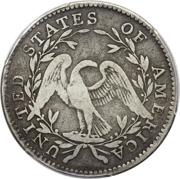 image for: 1795 50C Two Leaves, O-119, T-1, R.3, Fine 12 PCGS....