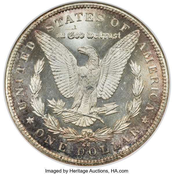 image for: 1892-CC $1 MS63 Deep Mirror Prooflike ANACS. VAM-8....