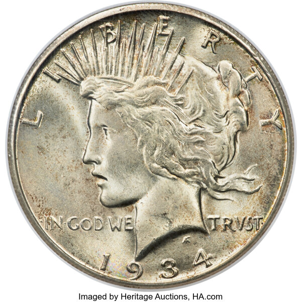 image for: 1934-S $1 Doubled Tiara, VAM-3, MS65 NGC....