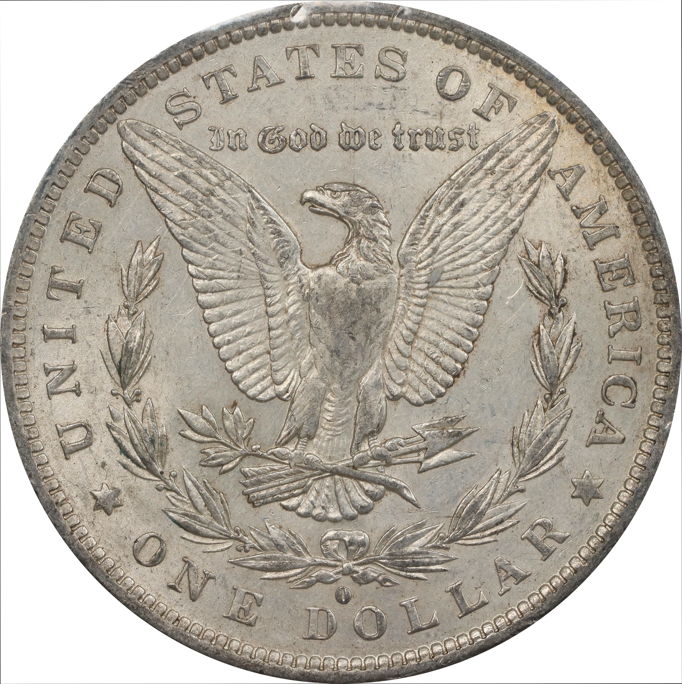 image for: 1882-O GSA Morgan Silver Dollar. GSA Soft Pack. About Uncirculated (Uncertified).