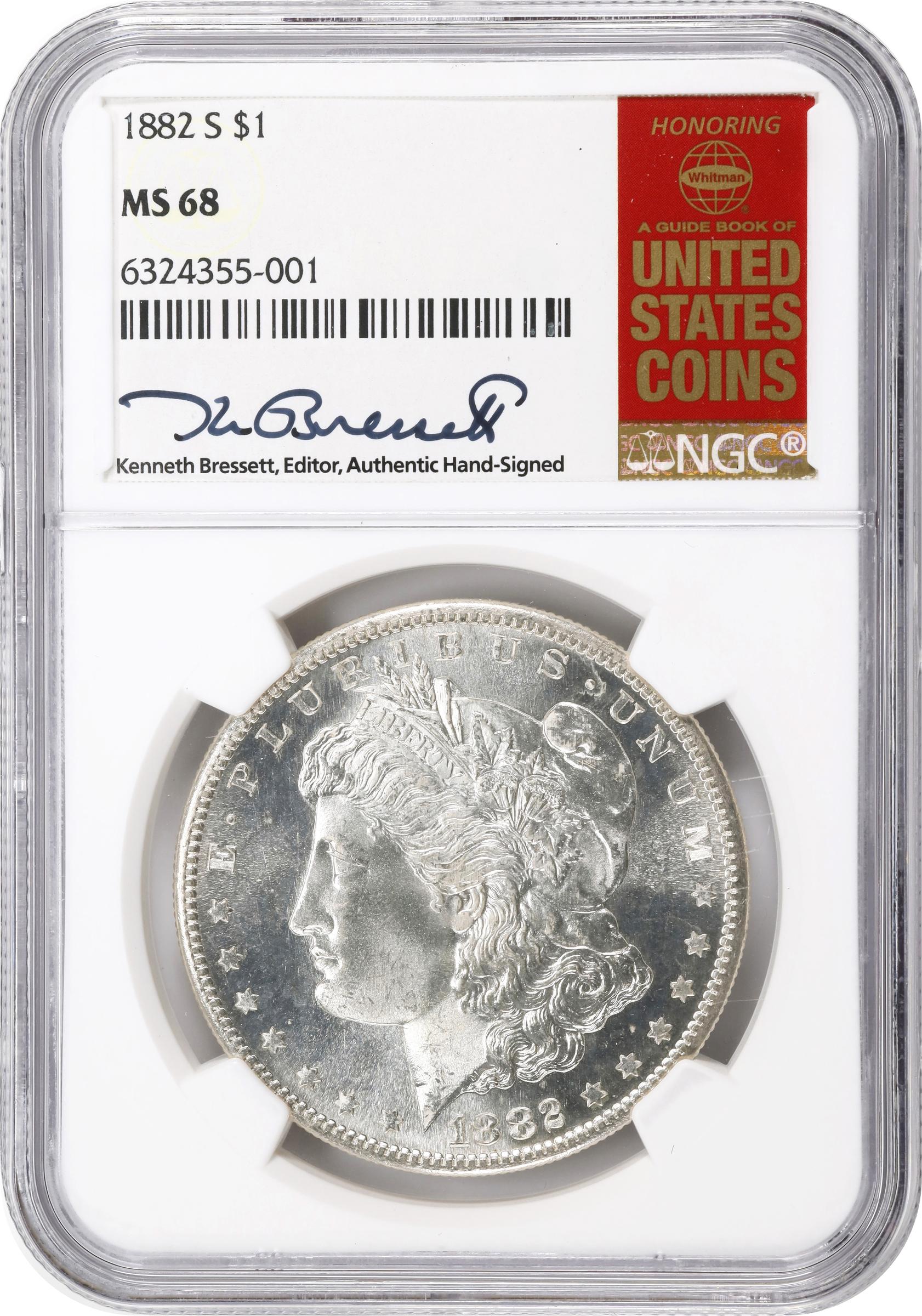 1882-S $1 MS68 CAC thumbnail 3
