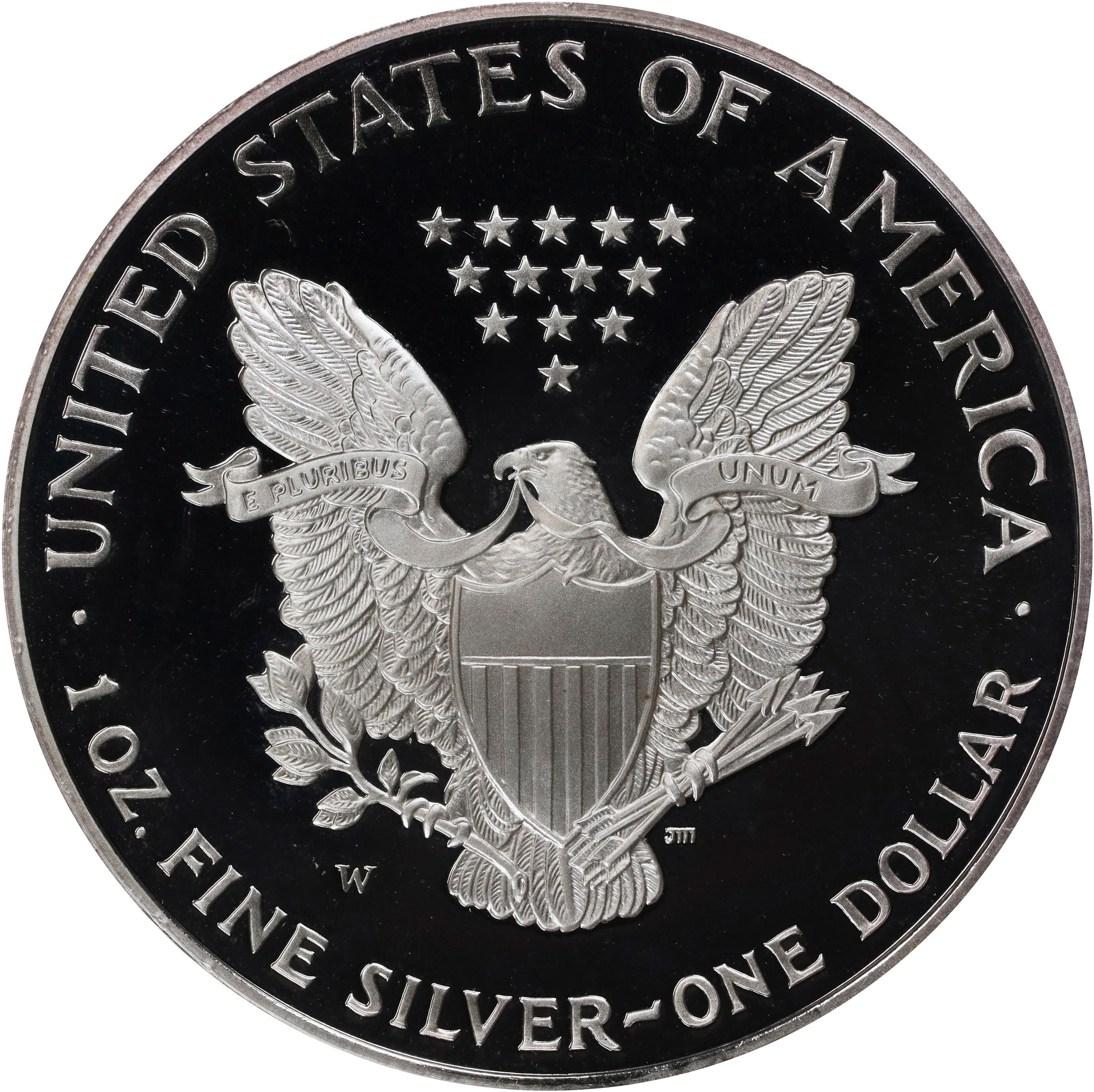 1995-W $1  Silver Eagle PR DCAM PR68 DCAM CAC thumbnail 6