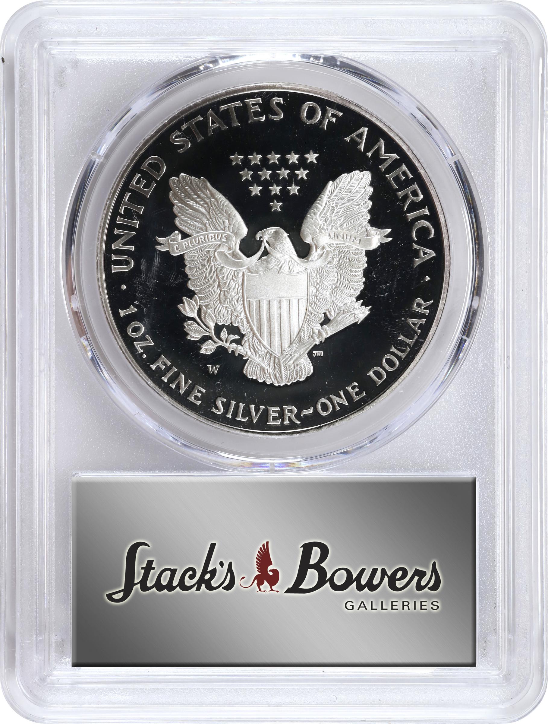 1995-W $1  Silver Eagle PR DCAM PR68 DCAM CAC thumbnail 8