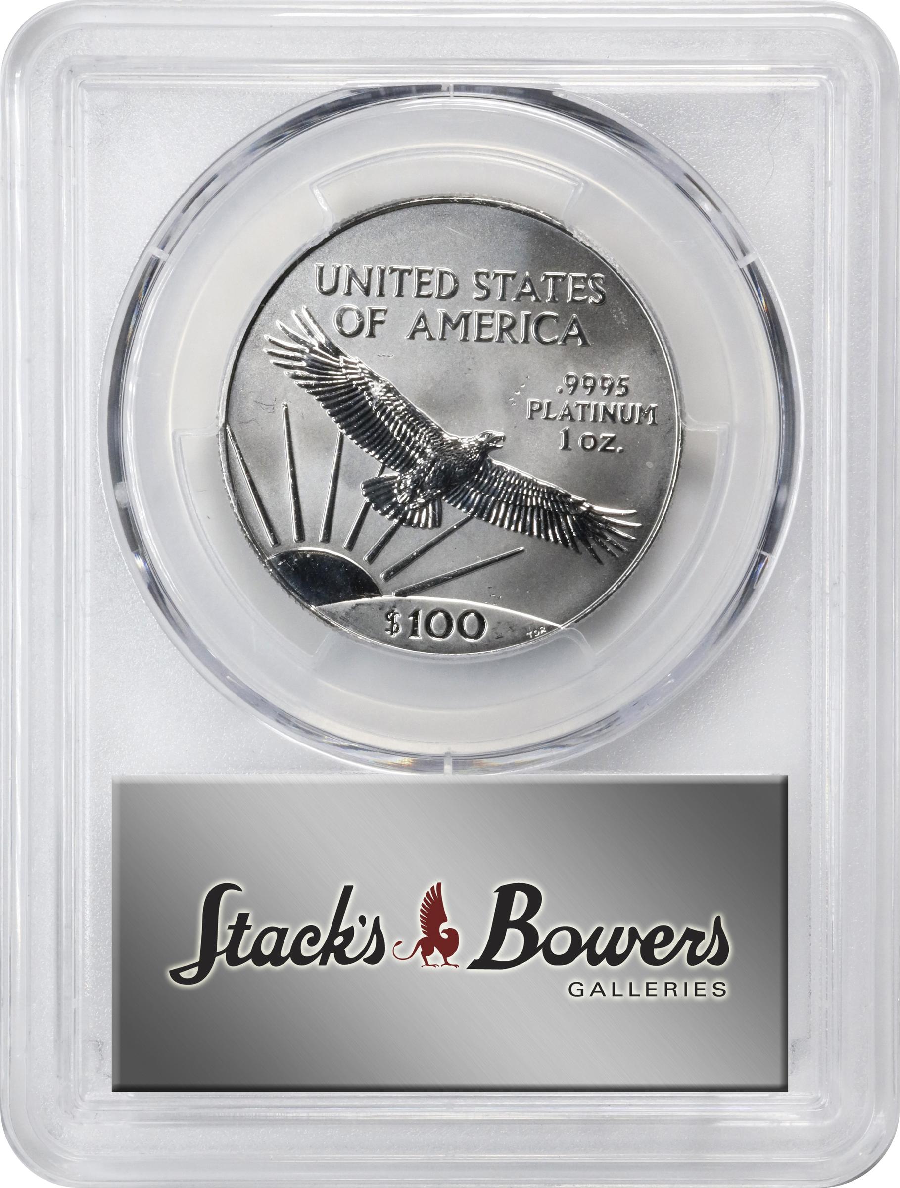 image for: 1999 One-Ounce Platinum Eagle. MS-68 (PCGS).