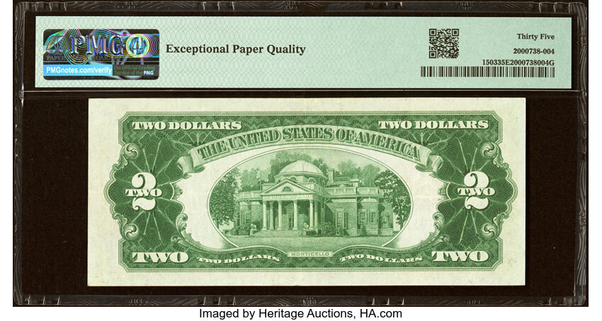 image for: Fr. 1503 $2 1928B Legal Tender Note. PMG Choice Very Fine 35 EPQ....