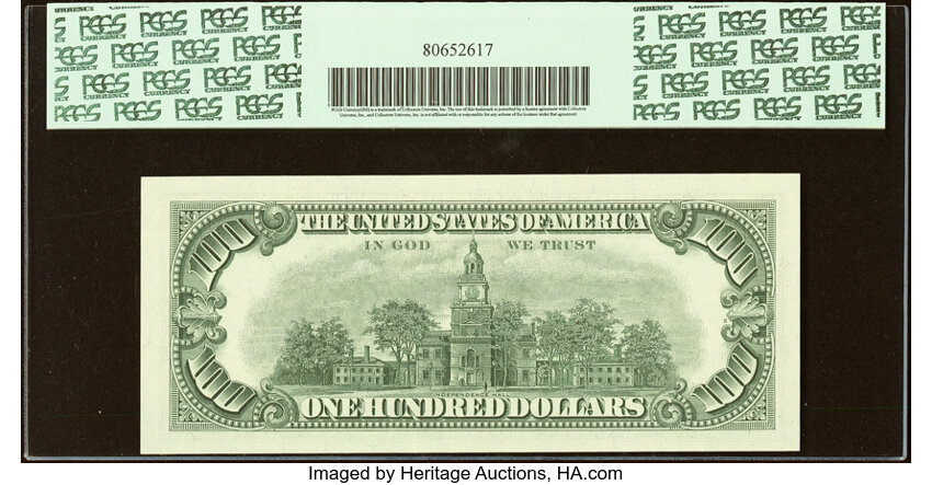 image for: Fr. 2163-G* $100 1963A Federal Reserve Star Note. PCGS Very Choice New 64PPQ....