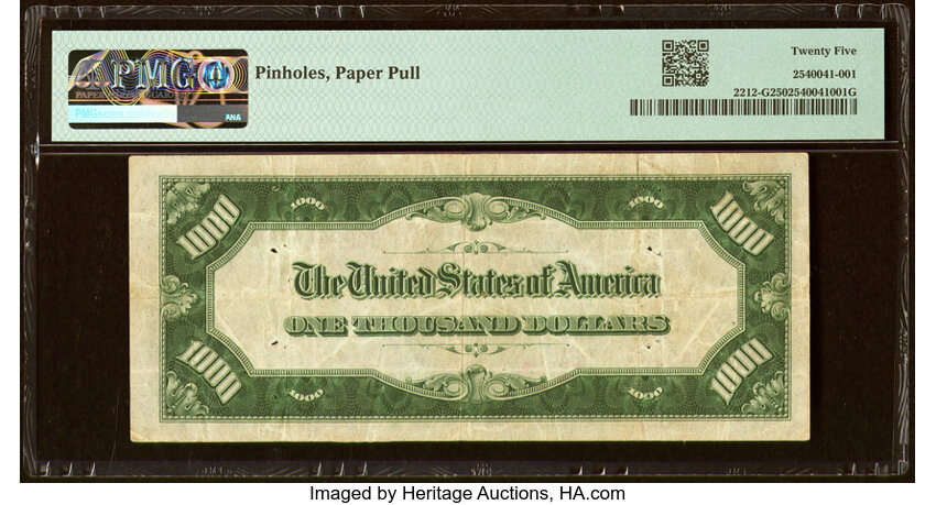image for: Fr. 2212-G $1,000 1934A Federal Reserve Note. PMG Very Fine 25....