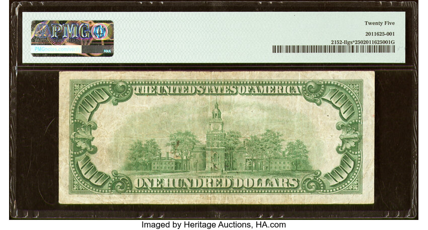 image for: Fr. 2152-I* $100 1934 Light Green Seal Federal Reserve Star Note. PMG Very Fine 25....