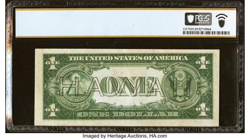 image for: Fr. 2300* $1 1935A Hawaii Silver Certificate Star Note. PCGS Banknote Choice VF 35....