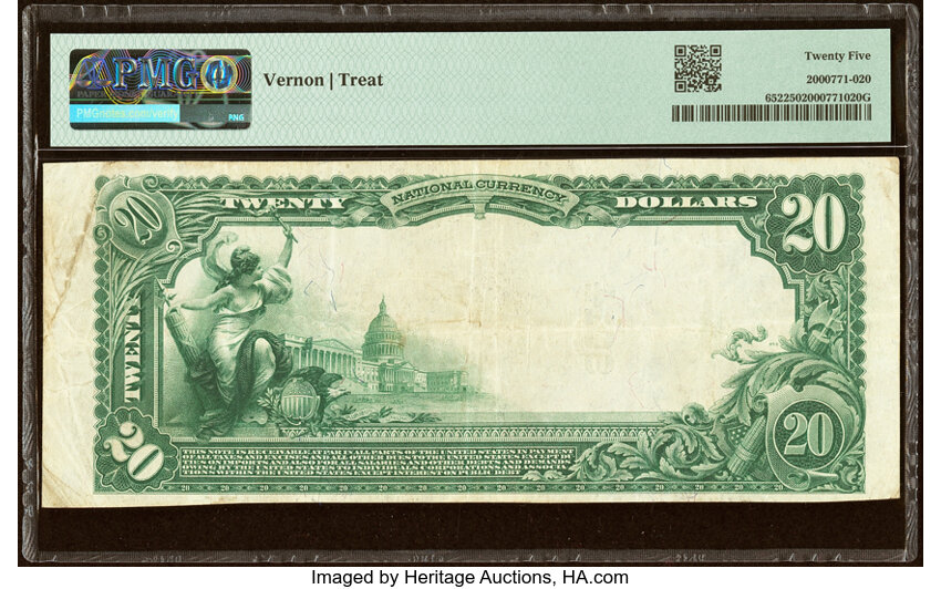 image for: Cambridge, IA - $20 1902 Plain Back Fr. 652 The First National Bank Ch. # 9014 PMG Very Fine 25....
