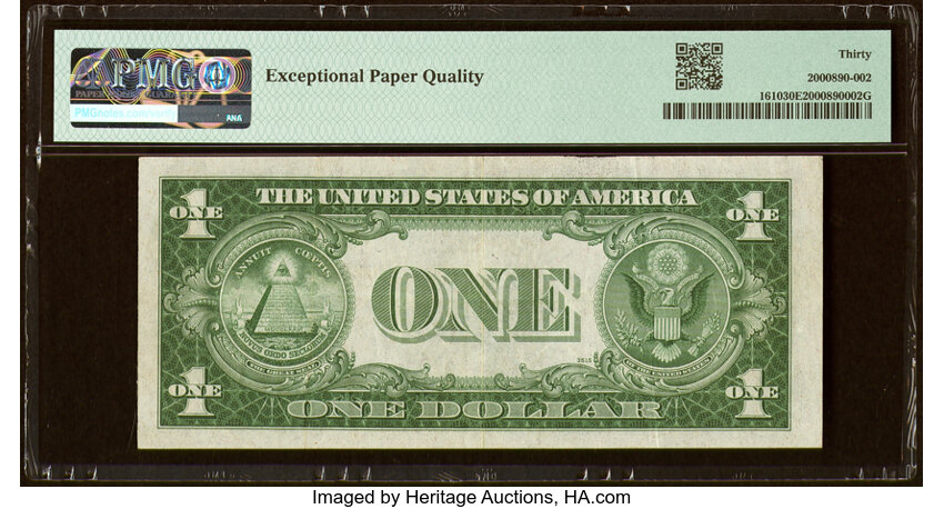 image for: Fr. 1610 $1 1935A S Silver Certificate. PMG Very Fine 30 EPQ....
