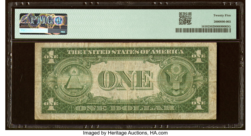 image for: Fr. 1610 $1 1935A S Silver Certificate. PMG Very Fine 25....