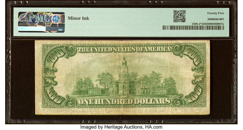 image for: Fr. 1890-J* $100 1929 Federal Reserve Bank Star Note. PMG Very Fine 25....