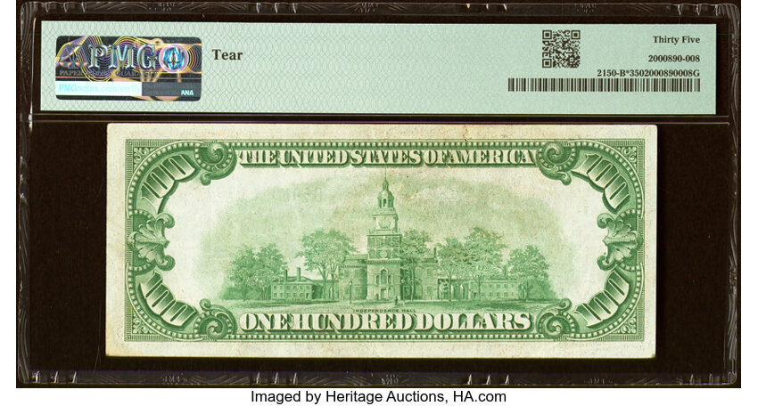 image for: Fr. 2150-B* $100 1928 Federal Reserve Star Note. PMG Choice Very Fine 35....