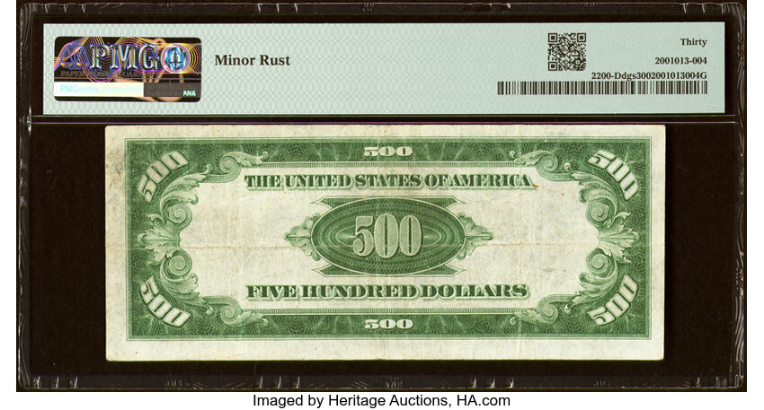 image for: Fr. 2200-D $500 1928 Federal Reserve Note. PMG Very Fine 30....