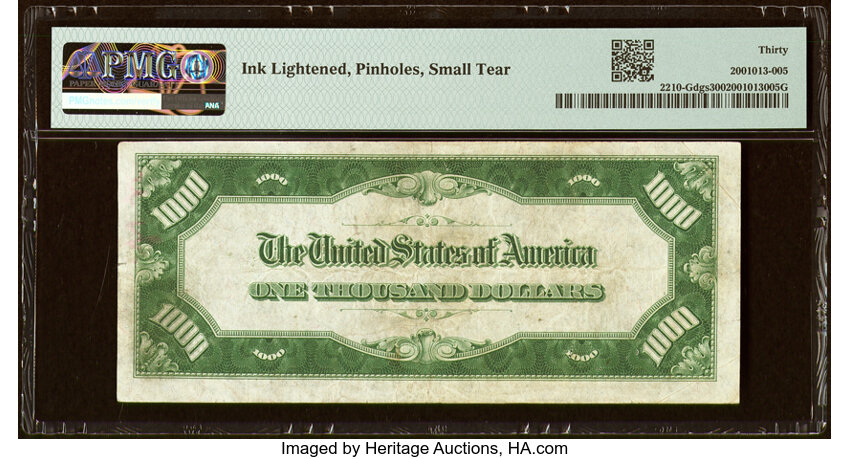 image for: Fr. 2210-G $1,000 1928 Federal Reserve Note. PMG Very Fine 30....