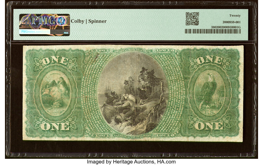 image for: Flemington, NJ - $1 Original Fr. 380 The Hunterdon County National Bank Ch. # 892 PMG Very Fine 20....