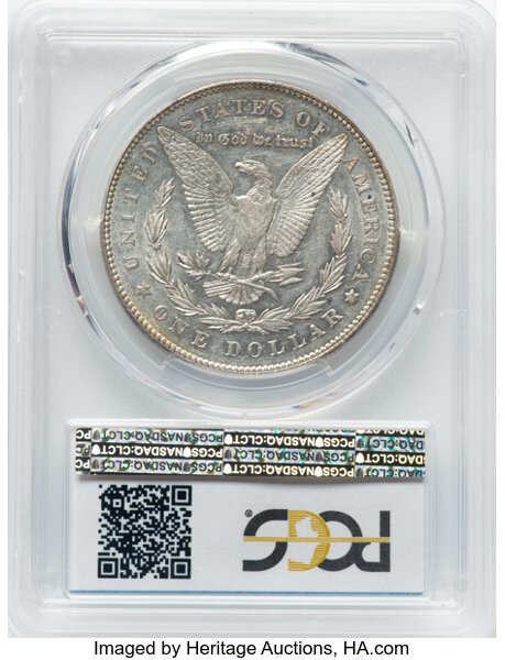 image for: 1878 7TF $1 Reverse of 1878, Re-Engraved Wing, VAM-189, AU55 PCGS. A Hit List 40 variety. PCGS Population: 4 in 55, 9 finer...