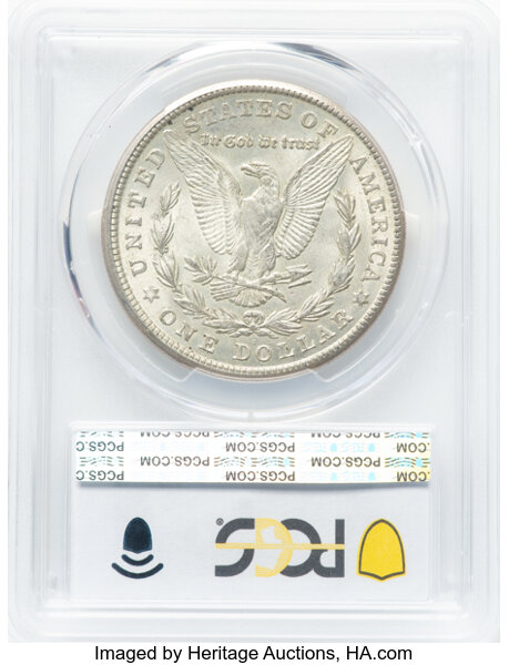 image for: 1921-S $1 B-U Scratch, VAM-6A, MS63 PCGS. A Hit List 40 variety. VAM-1A is the obsolete designation for VAM-6A. PCGS Popula...