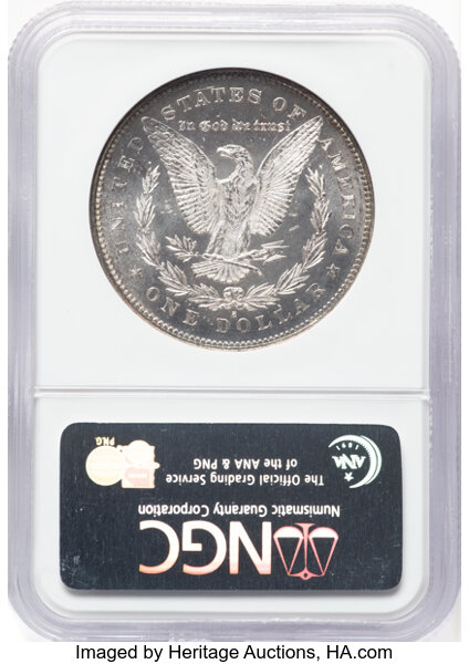 image for: 1879-S $1 Reverse of 1878, VAM-43, MS61 NGC. A Top 100 variety. NGC Census: (5/13)....