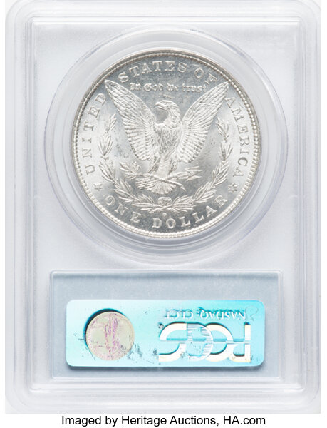 1880/79-O $1 MS62 CAC thumbnail 2