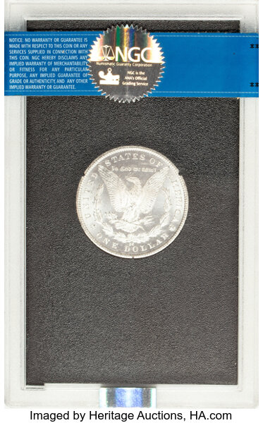 image for: 1885-CC $1 GSA MS62 Prooflike NGC. VAM-3. Box included. CDN: $820 Whsle. Bid for NGC/PCGS MS62. Mintage 228,000....