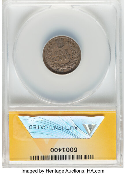 image for: 1860 1C Type 1, Pointed Bust, FS-401, XF40 ANACS....